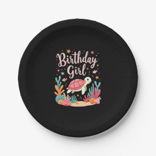Birthday Girl Sea Turtle Theme Birthday Party Ocea Paper Plate