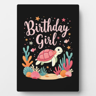 Birthday Girl Sea Turtle Theme Birthday Party Ocea Plaque