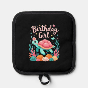 Birthday Girl Sea Turtle Theme Birthday Party Ocea Pot Holder