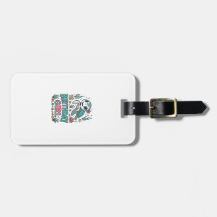 Birthday Girl Sea Turtle Vintage Engraving Shirt_1 Luggage Tag