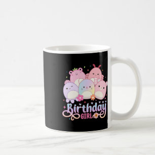 Birthday Girl Squish Squad Mallow Girls Cute Kids  Coffee Mug