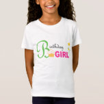 Birthday Girl T-Shirt<br><div class="desc">Colourful birthday girl t shirt with cupcake flowers and birthday girl text</div>