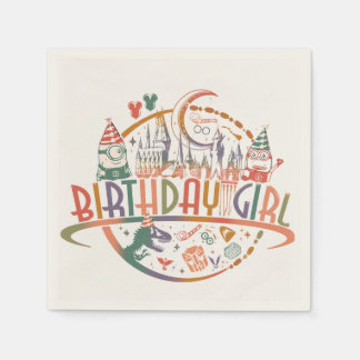Birthday Girl Theme Paper Napkins