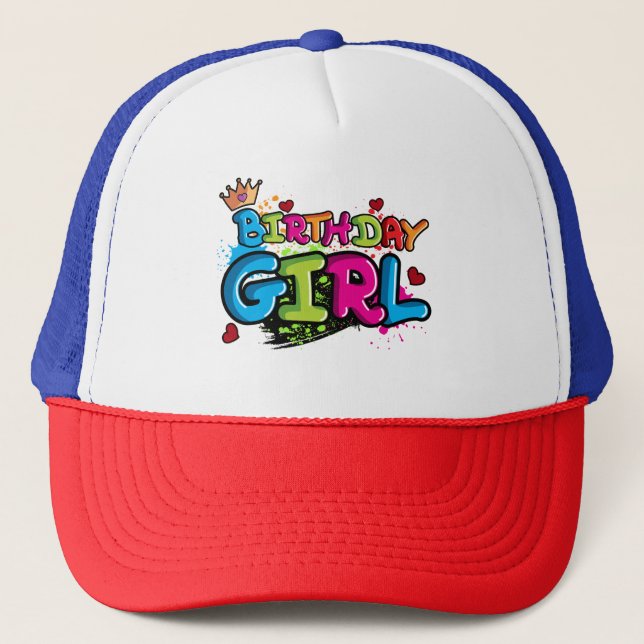 Birthday Girl Trucker Hat (Front)