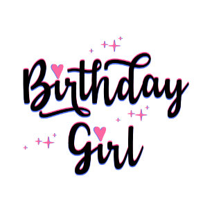 Birthday Girl Typography BD Girl T-Shirt