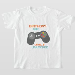 Birthday Girl Video Games Themed Party T-Shirt