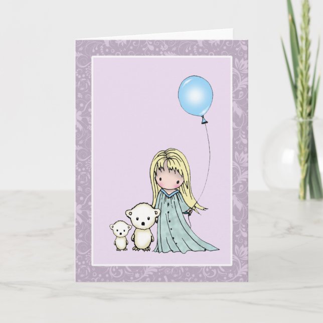Birthday Girl with Bears Card (Front)