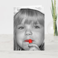 Birthday Girl With Red Lipstick