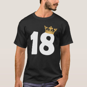 Birthday Girls 18th Party 18 Years Old Bday Crown T-Shirt
