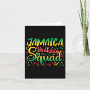 Birthday Girls Jamaica Squad Trip 2025 Party Outfi Card