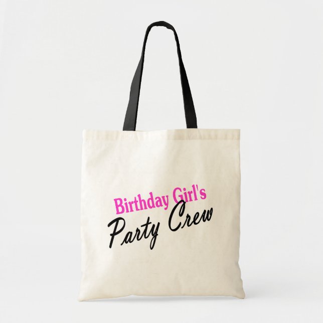 Birthday Girls Party Crew Tote Bag (Front)