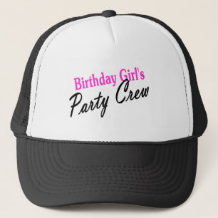 Birthday Girls Party Crew Trucker Hat