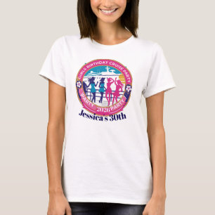 Birthday Girls Party Custom Cruise Summer Vacation T-Shirt