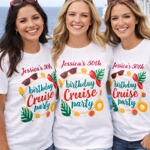 Birthday Girls Party Custom Cruise Summer Vacation