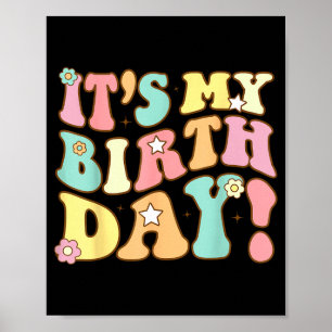 Birthday girls toddler women teens kids bday girl poster