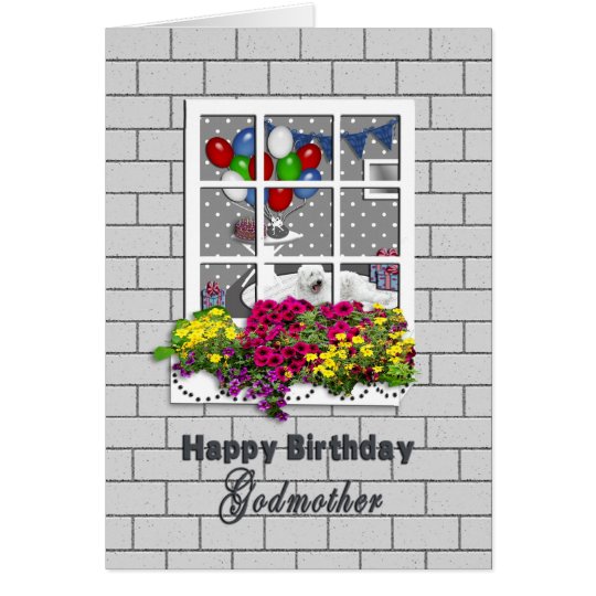 BIRTHDAY - Godmother - OUTSIDE LOOKING IN AT PART Card