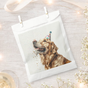 Birthday Golden Retriever Dog Favour Bag