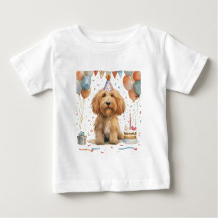 Birthday Goldendoodle Dog Baby T-Shirt