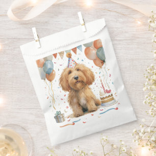 Birthday Goldendoodle Dog Favour Bag