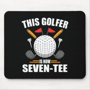 Birthday Golf Shirts For Men 70th Year Old Golfer Mouse Pad
