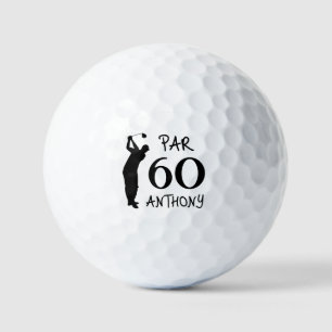 Birthday Golfer Funny 60th happy Dad Golf Balls