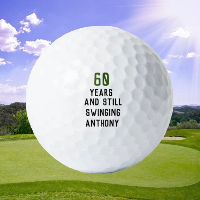 Birthday Golfer Funny 60th happy Dad Par Golf Balls (Creator Uploaded)