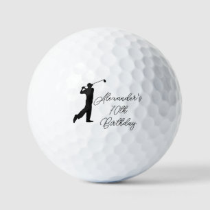 Birthday Golfer Funny 70th happy Dad Golf Balls