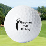 Birthday Golfer Funny 70th happy Dad Golf Balls<br><div class="desc">70th Birthday. Perfect for dad,  grandad,  stepdad. Golfer gift idea. Personalise it with a year.</div>