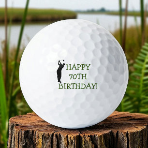 Birthday Golfer Funny 70th happy Dad Golf Balls