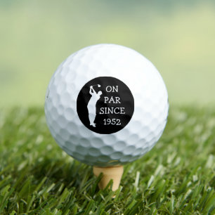 Birthday Golfer Funny 70th happy Dad Par Golf Balls