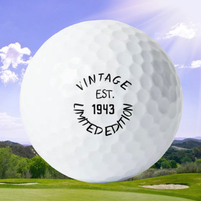 Birthday Golfer Funny 80th happy Dad Golf Balls (Creator Uploaded)