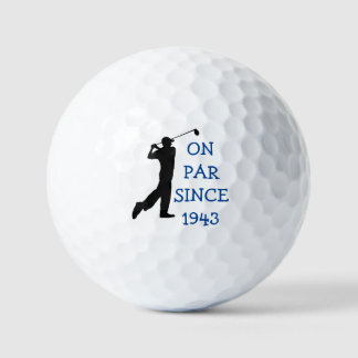 Birthday Golfer Funny 80th happy Dad Par Golf Balls