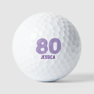 Birthday Golfer Funny 80th happy Mum Par Golf Balls