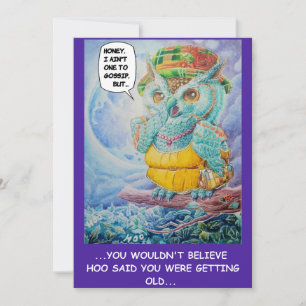 BIRTHDAY GOSSIP GREETING CARD 