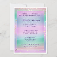  Birthday Graduate Pink Pastel Confetti Photo 