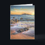 Birthday Granddaughter - Burgh Island from Bantham Card<br><div class="desc">English Scenes series: A great picture showing Burgh Island,  shot from Bantham Beach at sundown. 
Image code: hrcol153</div>