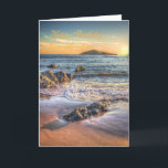 Birthday Granddaughter - Burgh Island from Bantham Card<br><div class="desc">English Scenes series: A great picture showing Burgh Island,  shot from Bantham Beach at sundown. 
Image code: hrcol153</div>