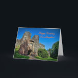 Birthday Granddaughter - English Castle Entrance Card<br><div class="desc">qc desc
English Scenes series
A gorgeous card featuring a beautiful sunny-day view of a typical small-estate English Castle,  nestling in its own grounds near Totnes,  Devon.



Image code: hrcol156</div>