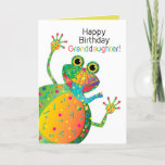 Birthday, Granddaughter, Frog, Kaleidoscope Group Card<br><div class="desc">See many other designs in this bright Kaleidoscope Collection.  See under MY COLLECTIONS - KALEIDOSCOPE COLLECTION</div>