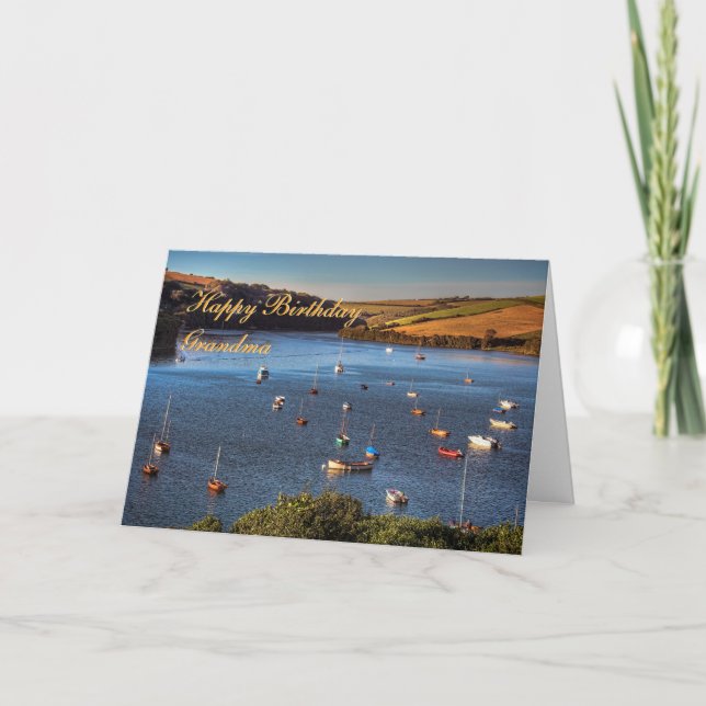 Birthday Grandma - River Avon at Bantham Card (Front)