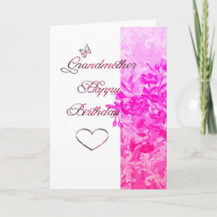 Birthday Grandmother (pink) Card
