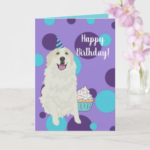 Birthday Great Pyrenees Mountain Dog Card