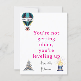 Birthday greet Card Unique &Personalised Gift Idea