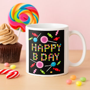 Birthday Greeting Candles Coffee Mug