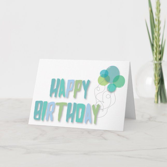 Birthday Greeting Card (Front)