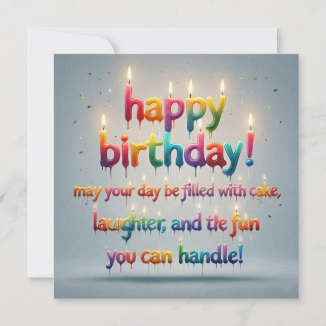 Birthday Greeting Cards  (Front)