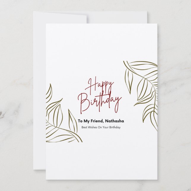 Birthday Greeting Cards for your loved ones. (Front)