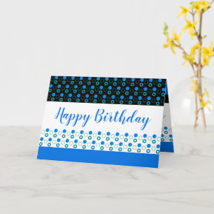 Birthday Greeting With Polka Dots Card