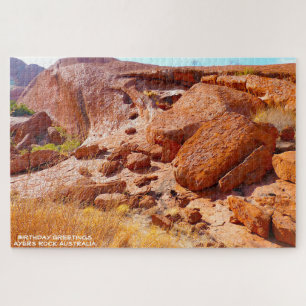 Birthday Greetings  Ayers Rock Australia Jigsaw Puzzle