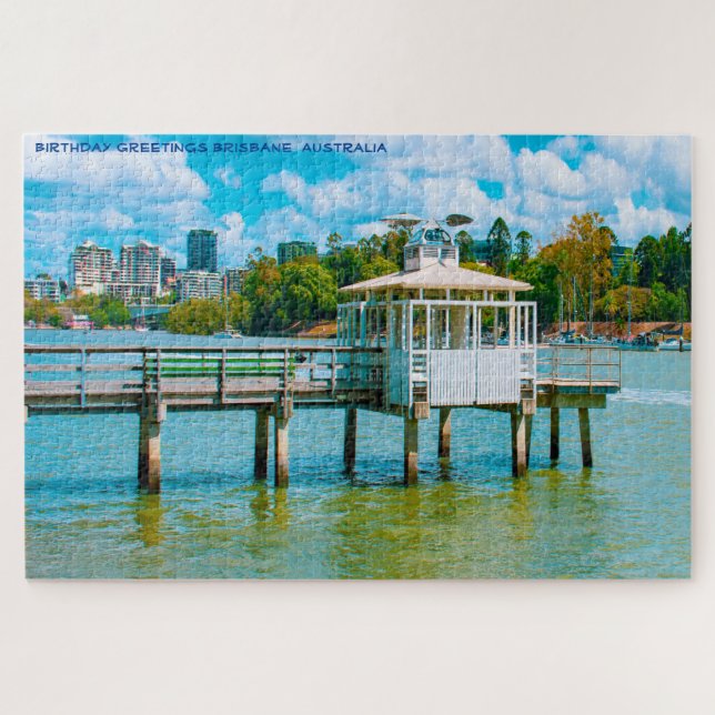 Birthday Greetings Brisbane Australia Jigsaw Puzzle (Horizontal)